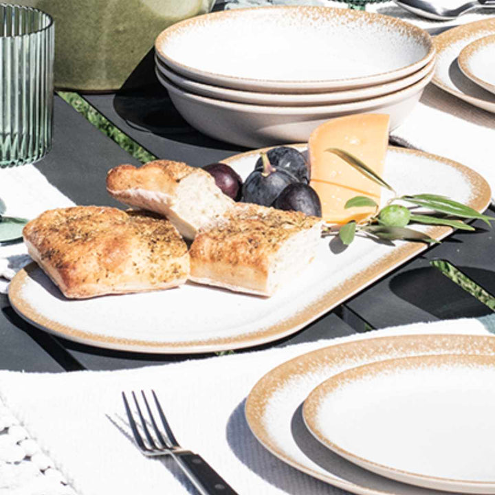 プレート45cmオードブルCARMELREACTIVEバンブーファイバー