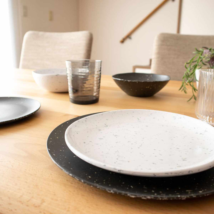 プレート27cmオリオンテラゾバンブーファイバーメラミン