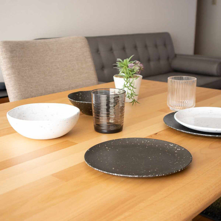 プレート22cmオリオンテラゾバンブーファイバーメラミン