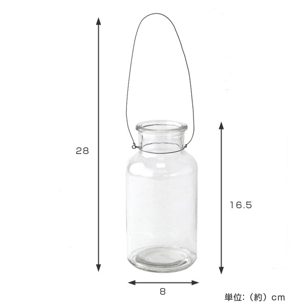 フラワーベースWIREBOTTLEGLASSM
