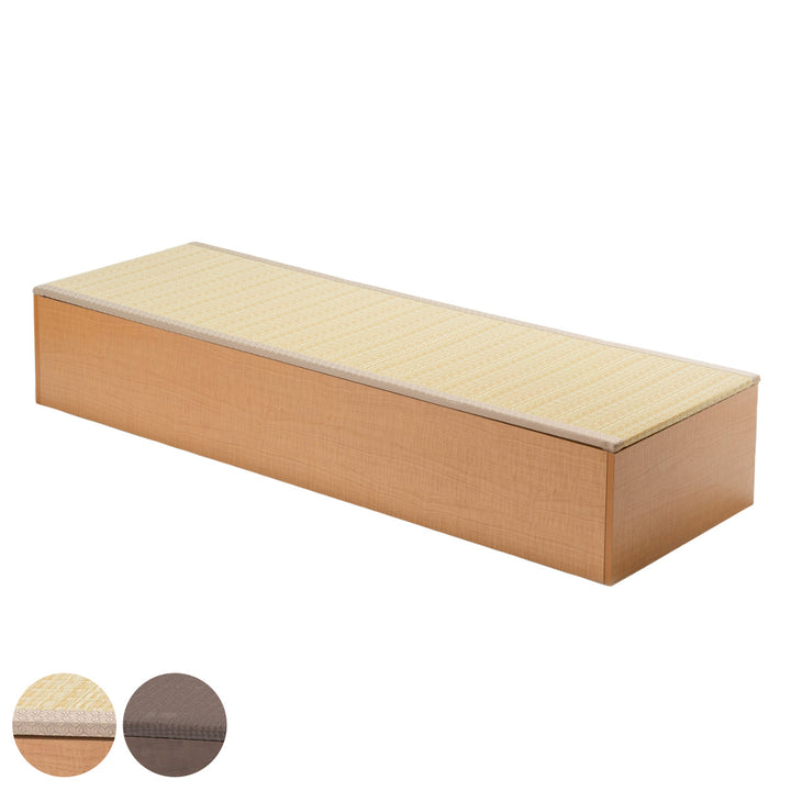 樹脂畳ユニットロータイプ幅180×奥行60×高さ31.5cm収納付ベンチ