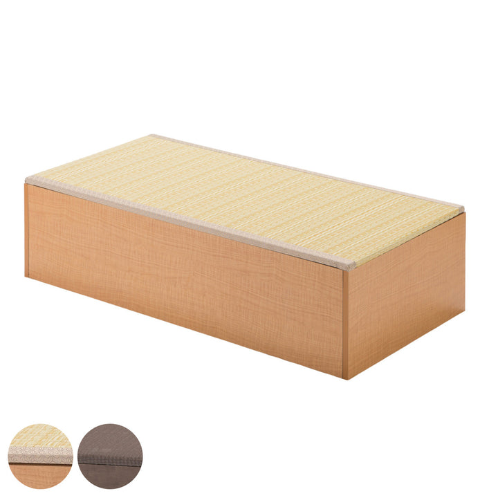 樹脂畳ユニットロータイプ幅120×奥行60×高さ31.5cm収納付ベンチ