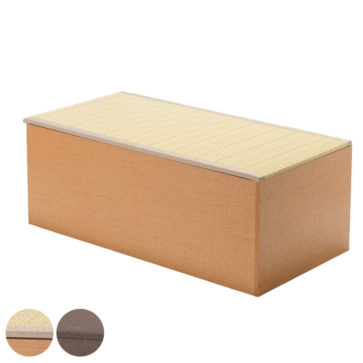 樹脂畳ユニットハイタイプ幅120×奥行60×高さ45cm収納付ベンチ