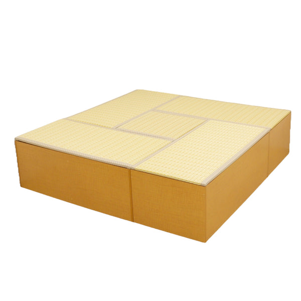 樹脂畳ユニットAセットハイタイプ幅120cm×4幅60cm×1収納付ベンチ