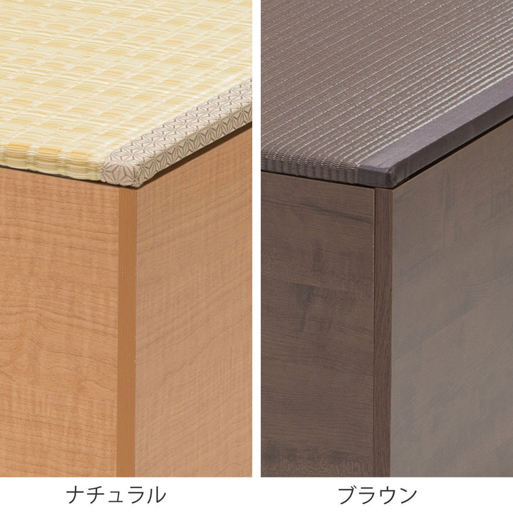樹脂畳ユニットMセットハイタイプ幅120cm×4収納付ベンチ