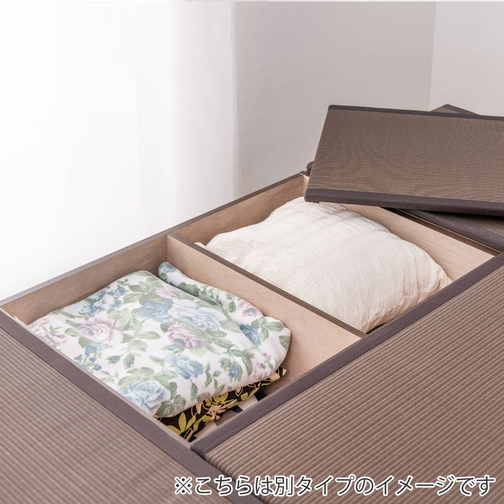 樹脂畳ユニットMセットハイタイプ幅120cm×4収納付ベンチ