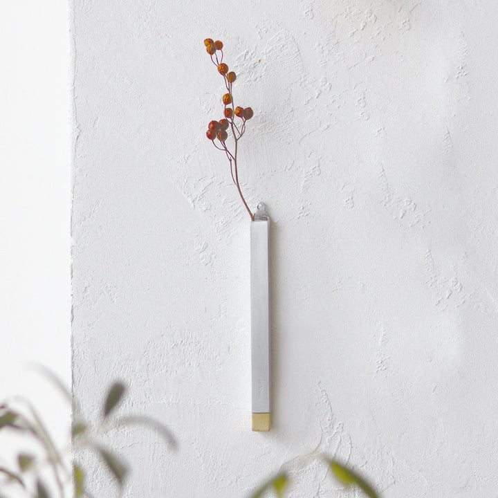 花瓶インブルームアルミウォールシリンダーSフラワーベース