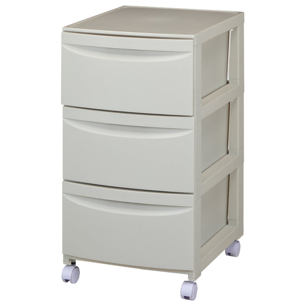 チェスト3段Roocent（ルーセント）幅36×奥行42×高さ67.5cmキャスター付き