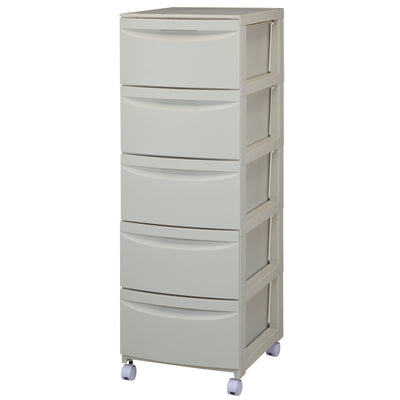チェスト 5段 Roocent（ルーセント） 幅36×奥行42×高さ106.2cm キャスター付き