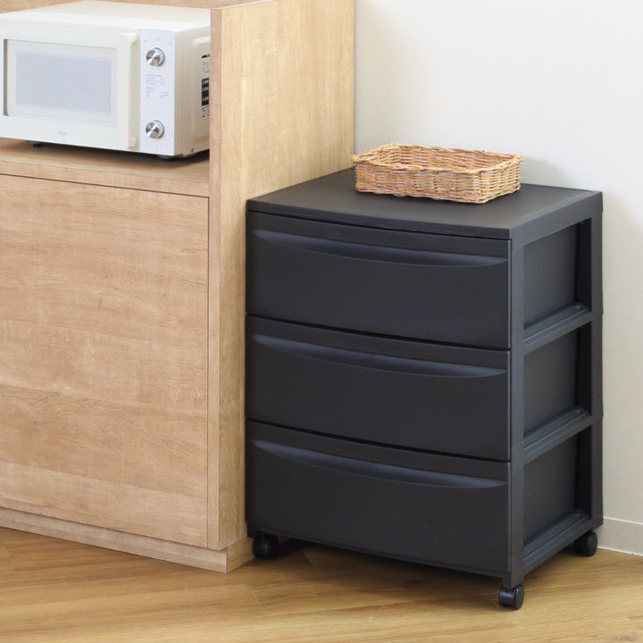 チェスト3段Roocent（ルーセント）幅54×奥行42×高さ68.4cmキャスター付き