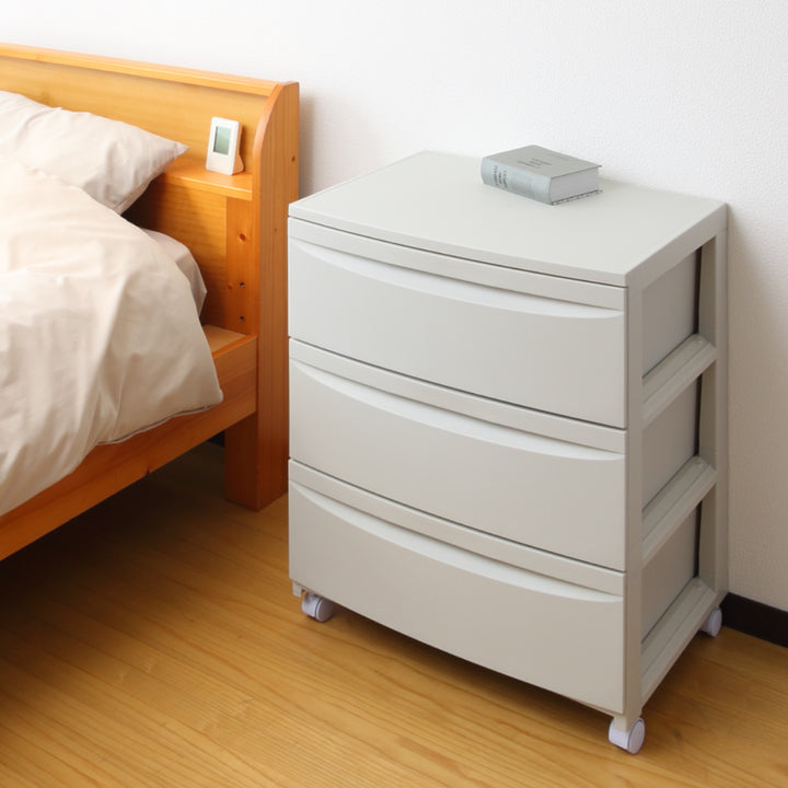 チェスト3段Roocent（ルーセント）幅54×奥行42×高さ68.4cmキャスター付き