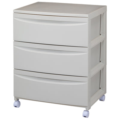 チェスト 3段 Roocent（ルーセント） 幅54×奥行42×高さ68.4cm キャスター付き