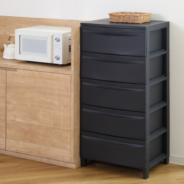 チェスト5段Roocent（ルーセント）幅54×奥行42×高さ102.7cm脚付き