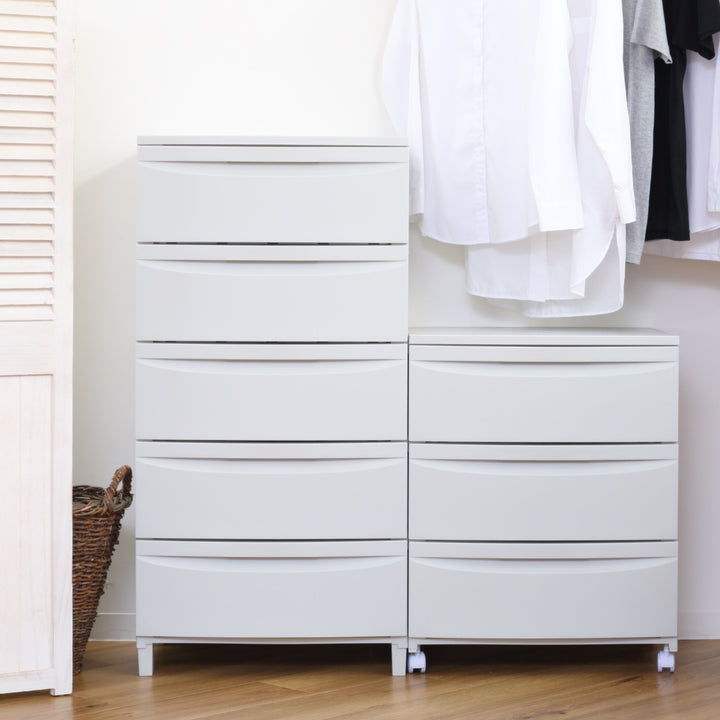 チェスト5段Roocent（ルーセント）幅54×奥行42×高さ102.7cm脚付き