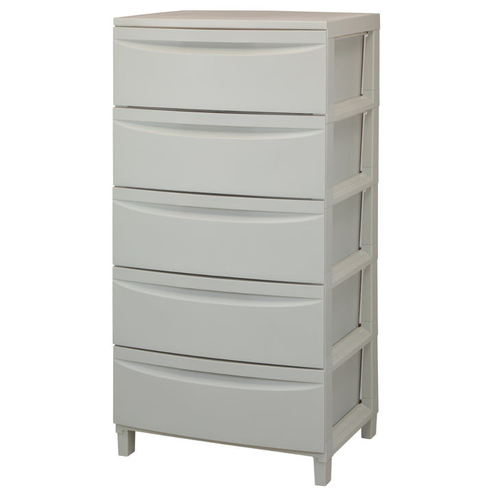 チェスト5段Roocent（ルーセント）幅54×奥行42×高さ102.7cm脚付き