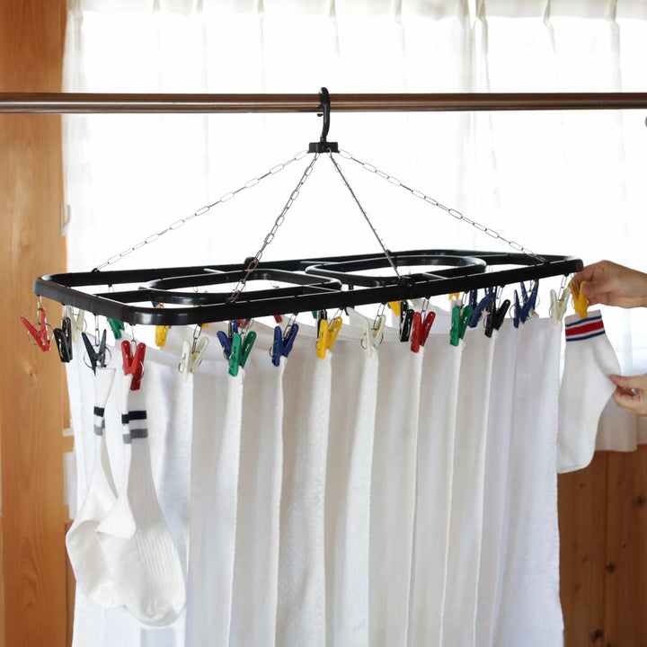 洗濯ハンガーKogure角ハンガージャンボピンチ36個付