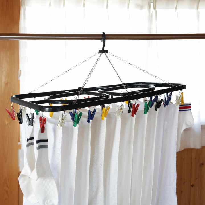 洗濯ハンガーKogure角ハンガージャンボピンチ36個付