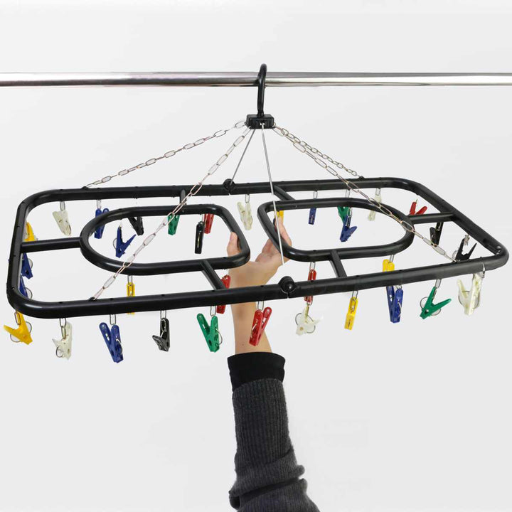 洗濯ハンガーKogure角ハンガージャンボピンチ36個付