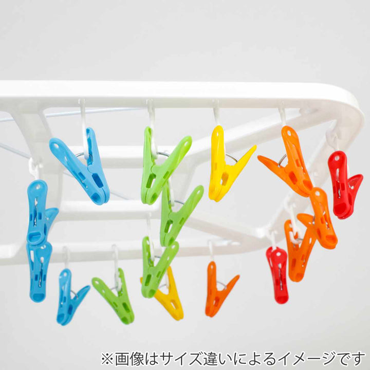 洗濯ハンガー角ハンガー折りたたみKogureカラフルランドリーハンガーピンチ40個付