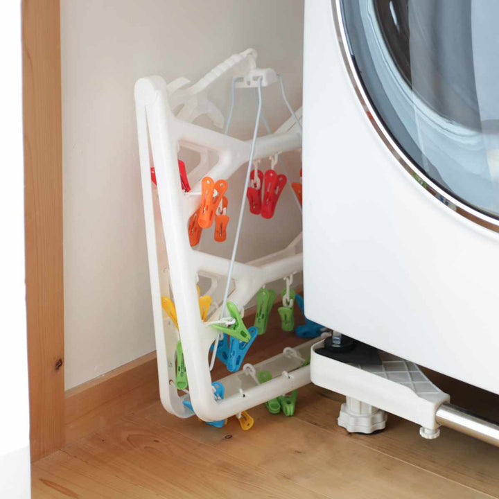 洗濯ハンガー角ハンガー折りたたみKogureカラフルランドリーハンガーピンチ40個付