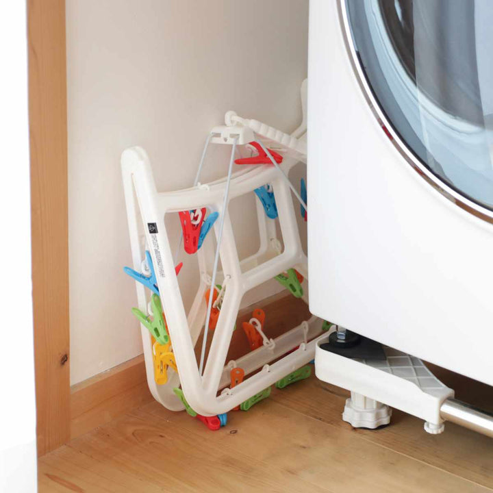 洗濯ハンガー角ハンガー折りたたみKogureカラフルランドリーハンガーピンチ32個付