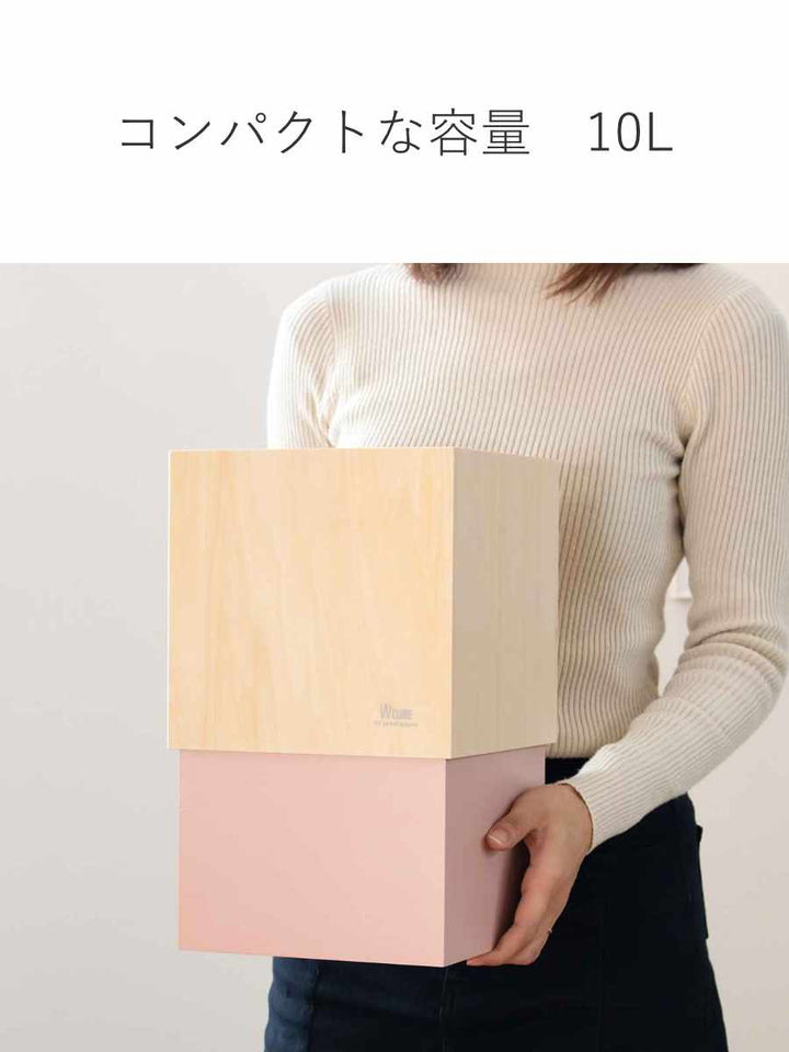 ゴミ箱木製10LWCUBE