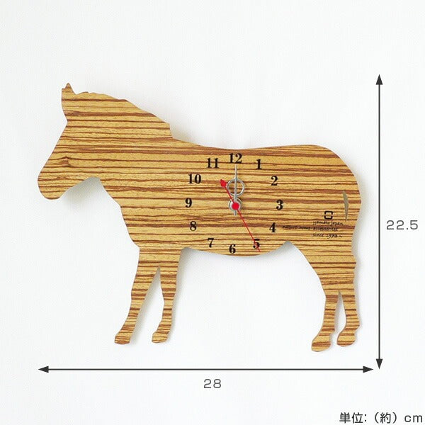 掛け時計ヤマト工芸yamatoSHADOWWシマウマ