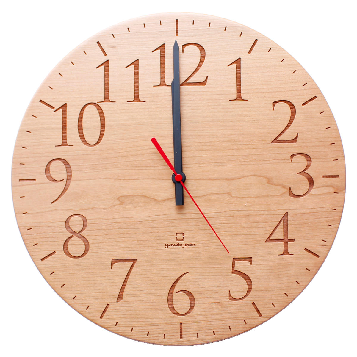 ヤマト工芸 掛け時計 日本製 MUKU 円 スタンダード数字 ウォールナット ヤマト工芸 掛け時計 日本製 MUKU 円 スタンダード数字 ウォールナット