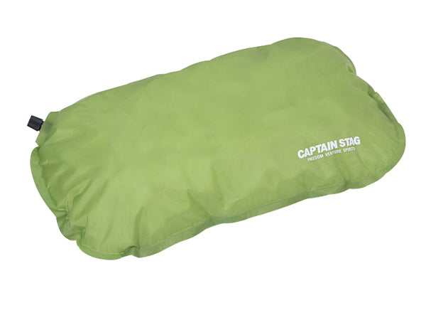 枕インフレーティングピローグリーンアウトドア携帯用