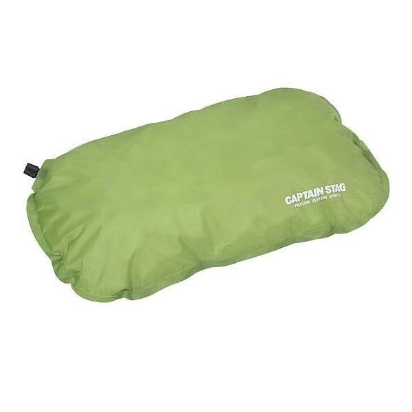 枕インフレーティングピローグリーンアウトドア携帯用