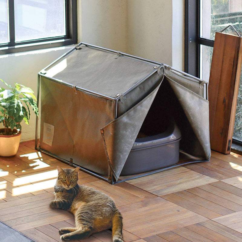 トイレカバー猫テント隠す