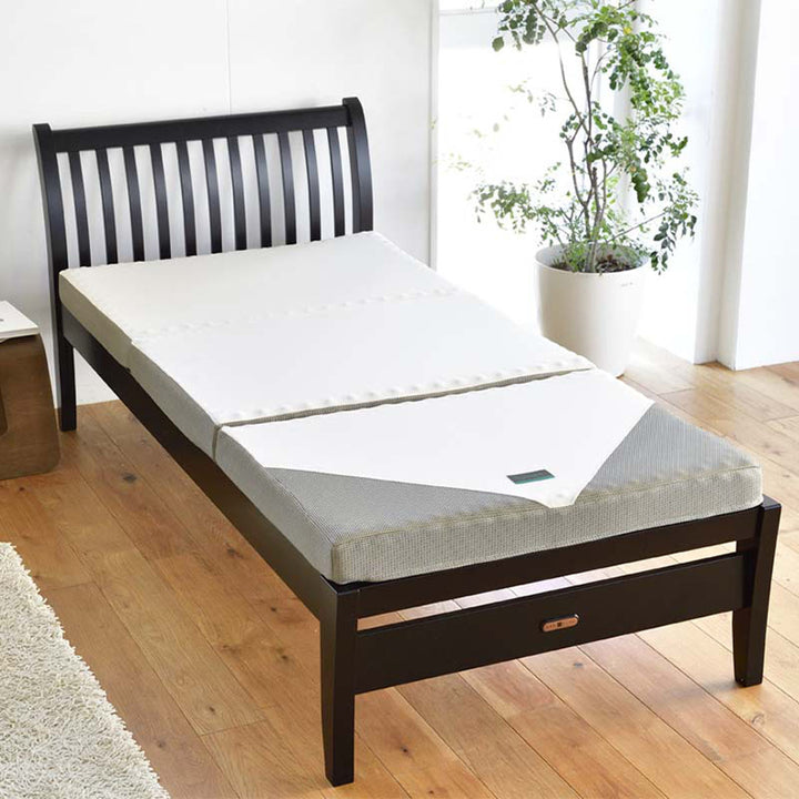 西川三つ折りマットレスSUYARAシングル体圧分散