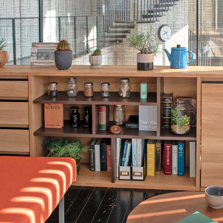 スリムシェルフ幅120cmムルート日本製完成品