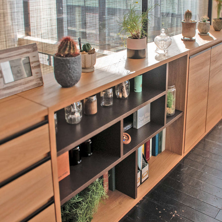 スリムシェルフ幅120cmムルート日本製完成品