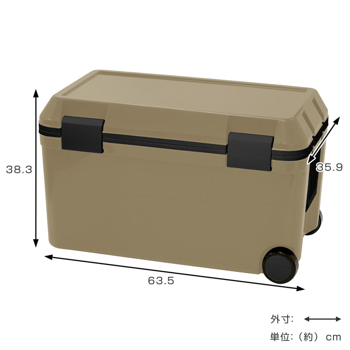 クーラーボックス46Lアイセル45サンドベージュ