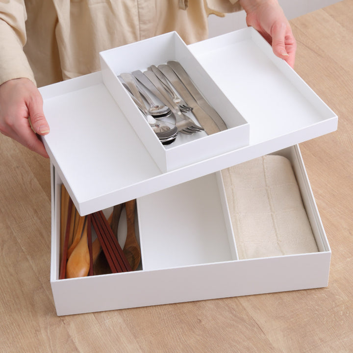 収納ケースタイディアップボックス浅型5点セット