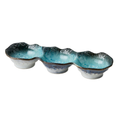 小鉢 3つ仕切り 28cm ボウル KANADE 陶器