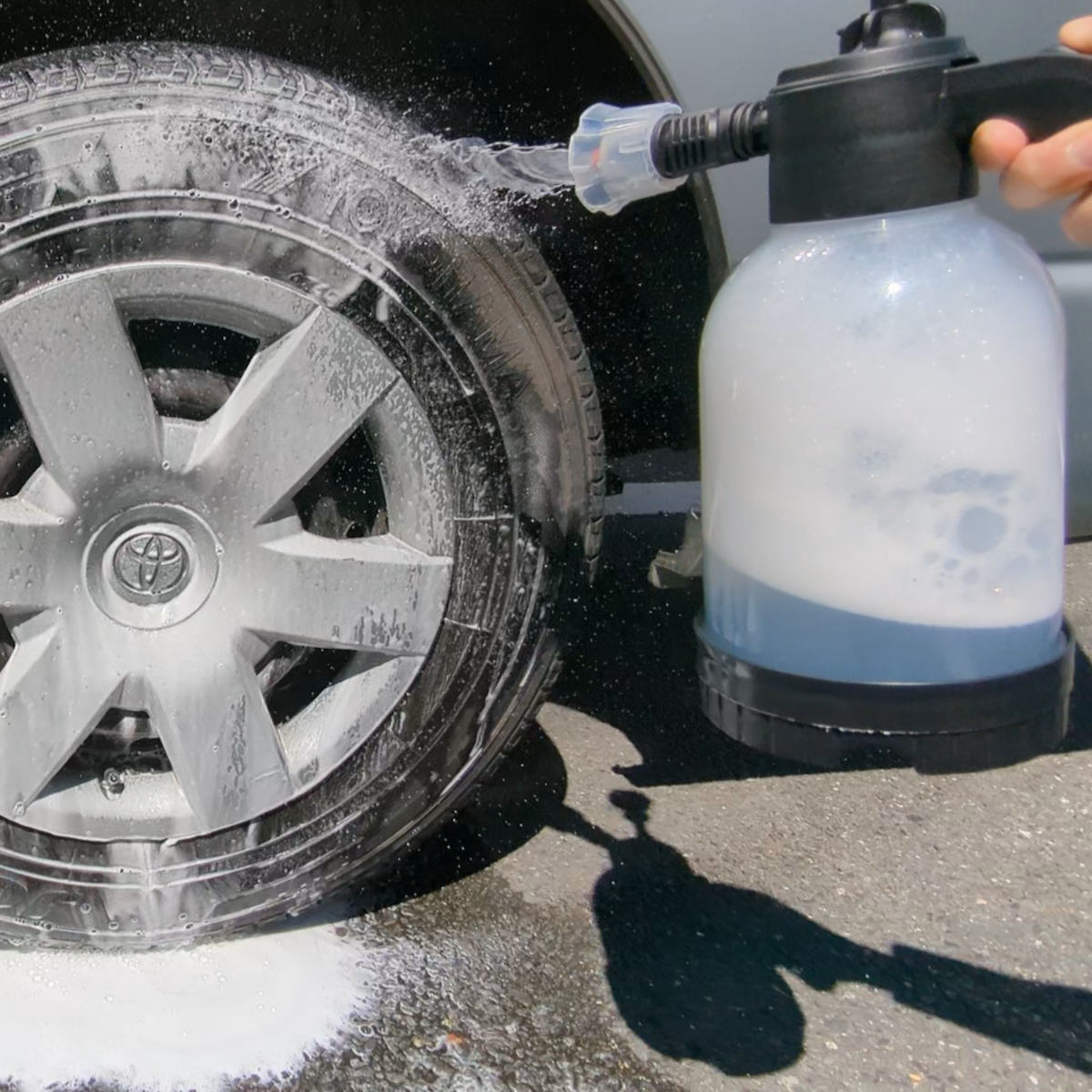 ポンプ 洗車 2way 加圧ポンプ 水用 洗剤用 ノズル – ハウジー