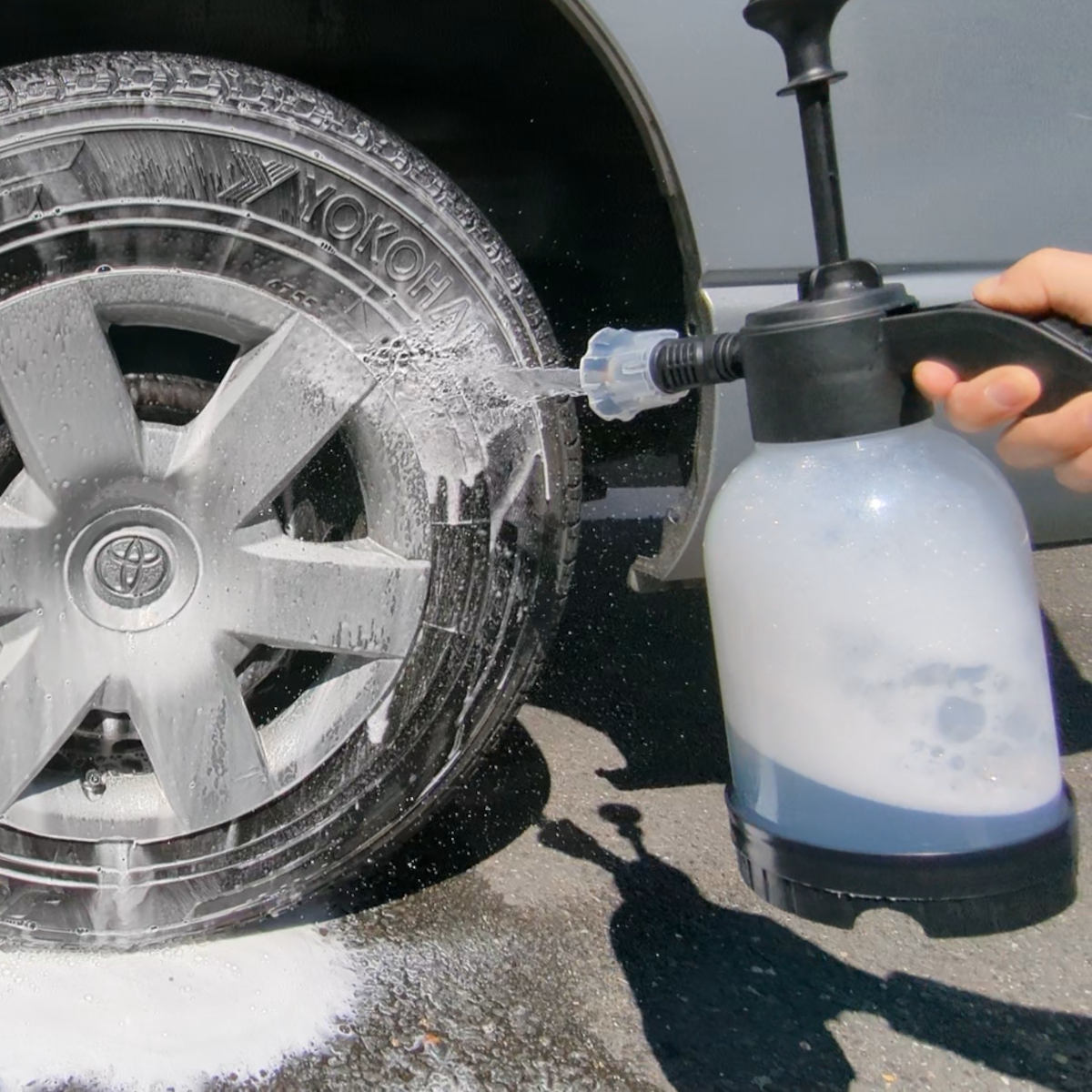 ポンプ 洗車 2way 加圧ポンプ 水用 洗剤用 ノズル – ハウジー