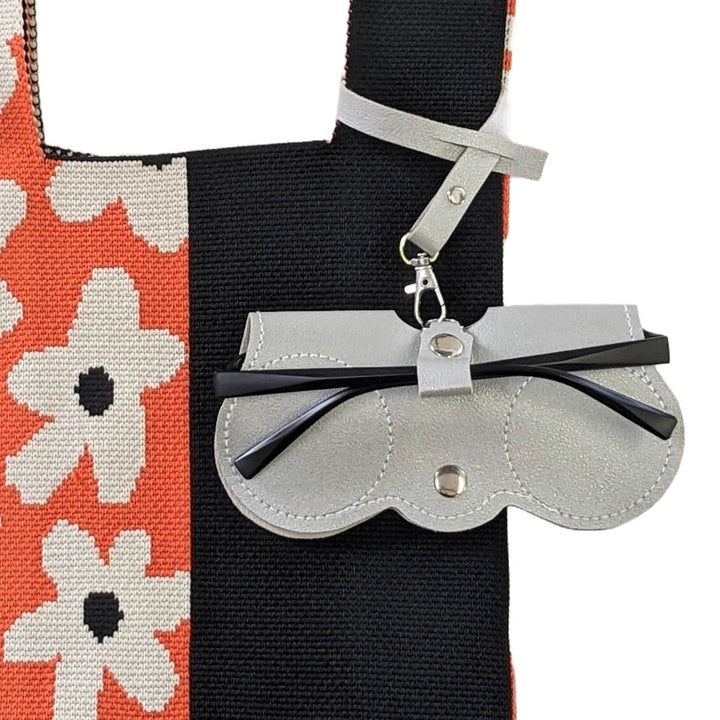 眼鏡ケースストラップ付きソフトメガネケース持ち運び