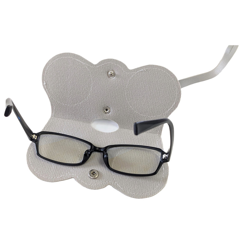 眼鏡ケースストラップ付きソフトメガネケース持ち運び