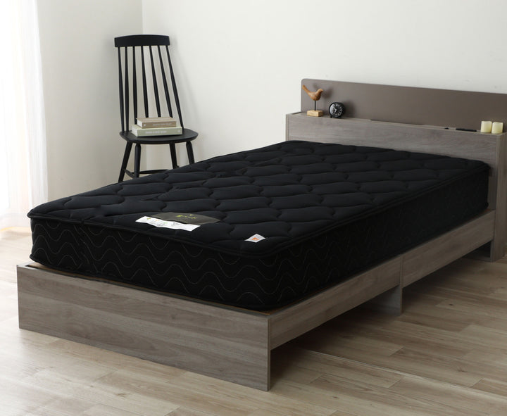 硬さの選べるマットレスシングル抗ウイルス夜香ハイグレードデオファクターポケットコイルブラック