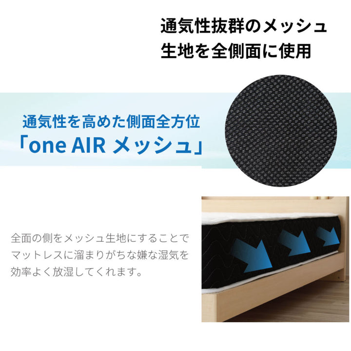 マットレスセミダブルデオファクター夜香プレミアム抗ウイルスポケットコイル