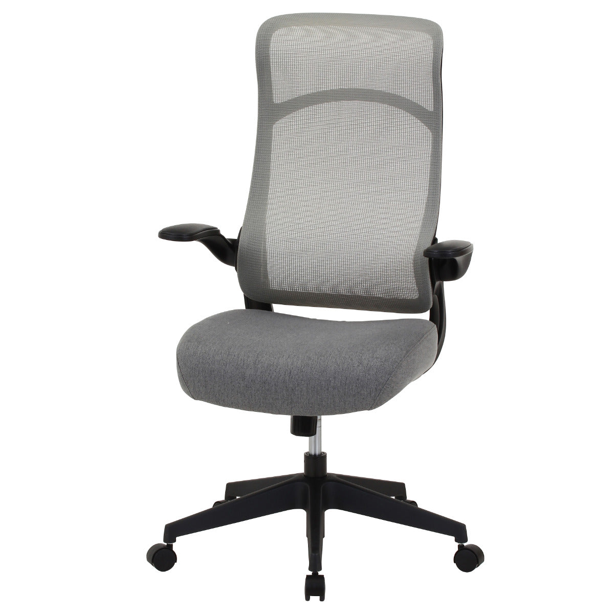 ワークチェア 座面高43.5～51cm ハイバックアームアップチェア