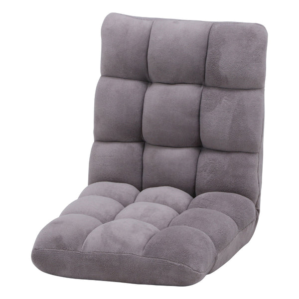 座椅子幅42cmリクライニングふわもこフロアチェア