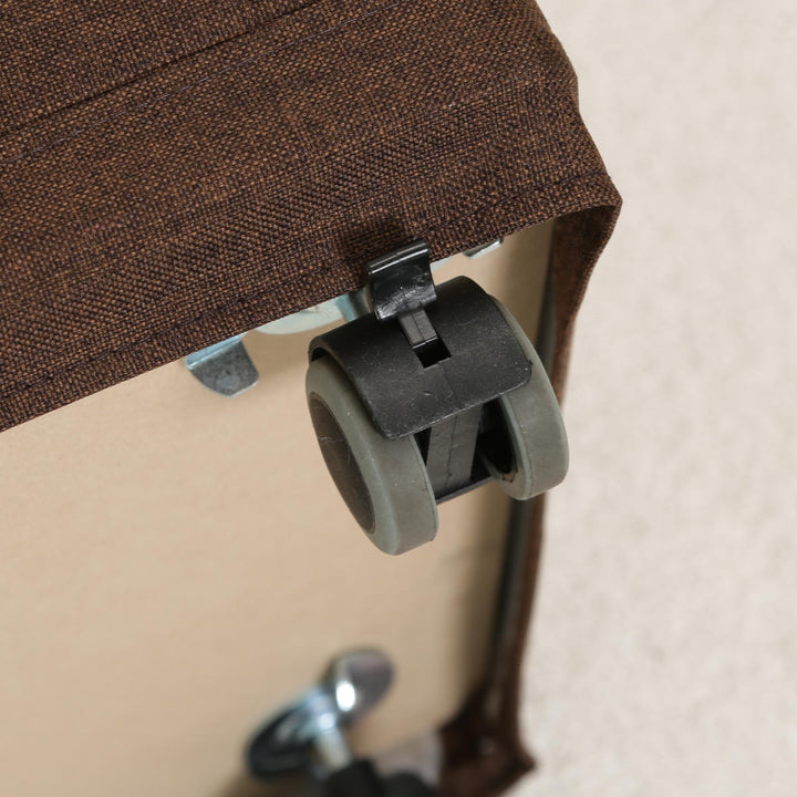 スツール収納キャスター付長方形座面高39.5cmベルクフォールディングベンチ