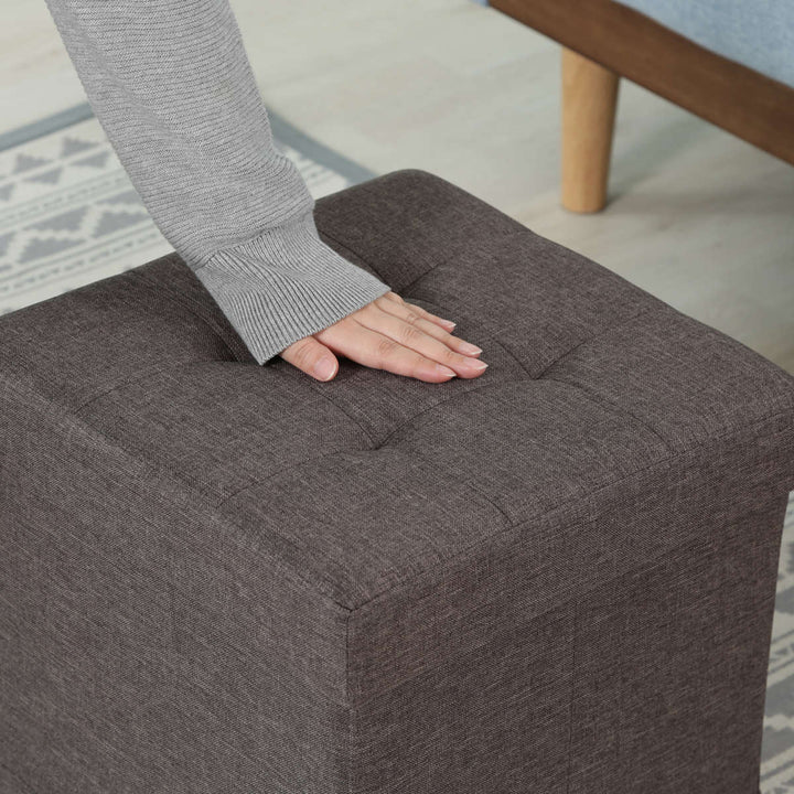 スツール収納キャスター付正方形座面高39.5cmベルクフォールディングベンチ