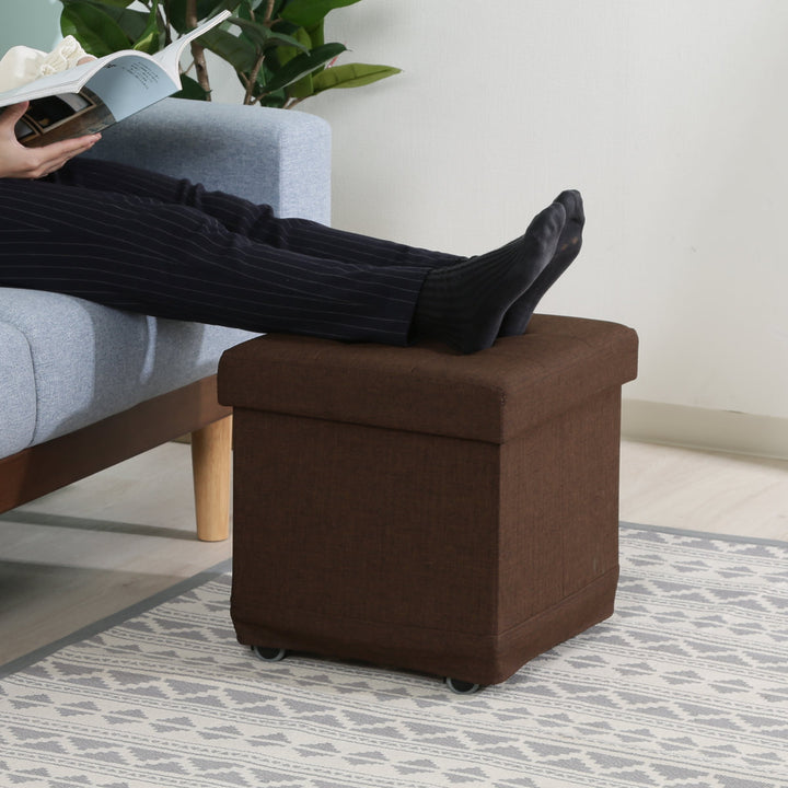 スツール収納キャスター付正方形座面高39.5cmベルクフォールディングベンチ