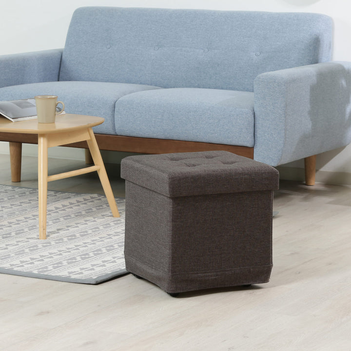 スツール収納キャスター付正方形座面高39.5cmベルクフォールディングベンチ