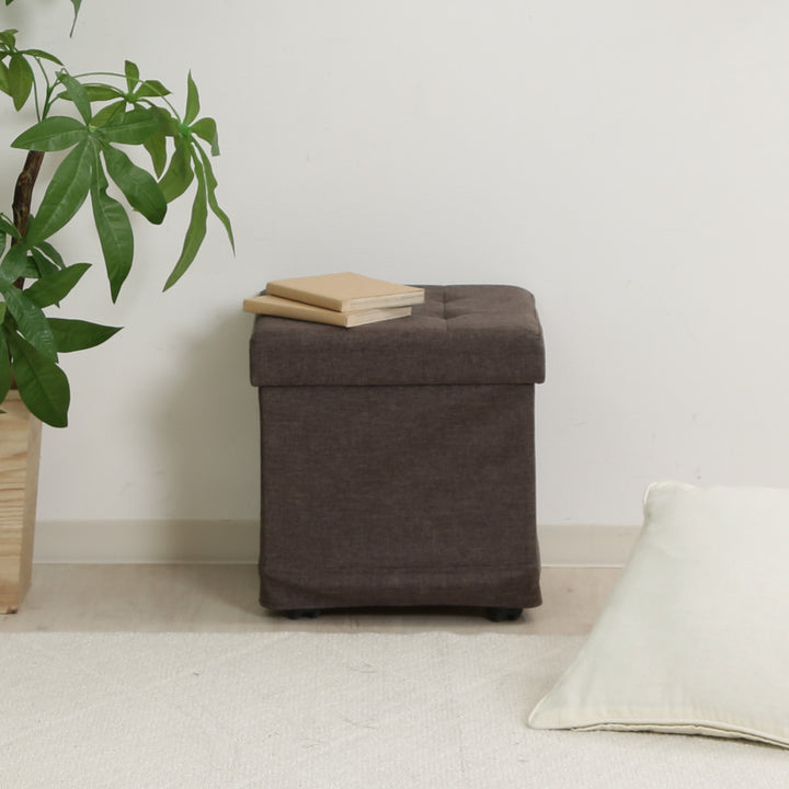 スツール収納キャスター付正方形座面高39.5cmベルクフォールディングベンチ